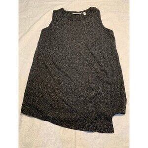 Athleta asymmetric black heather tank top size S